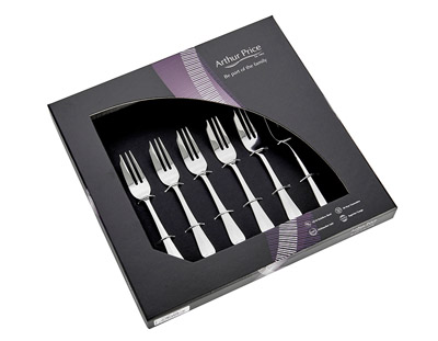 dessert forks set Arthur Price Rattail